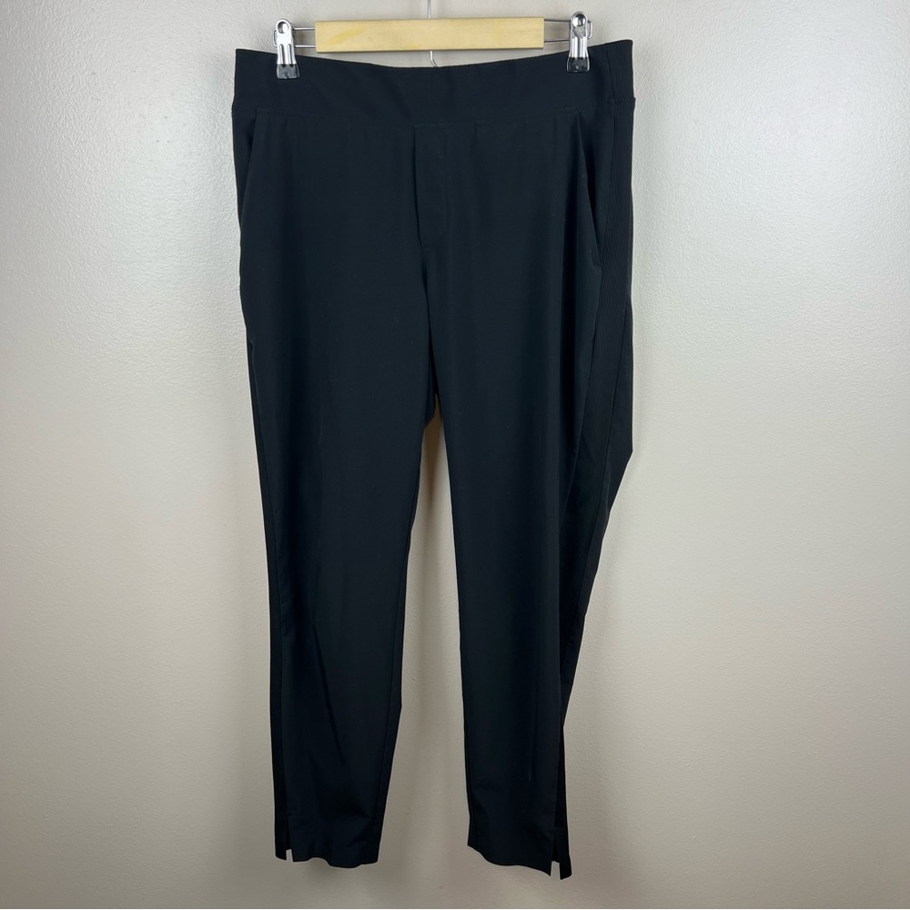 Athleta Brooklyn Ankle Pants Size 10 Black Travel Commute Casual Athleisure